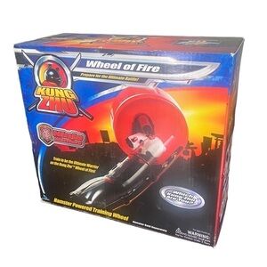NIB ZhuZhu Pets Kung Zhu Hamster Tracks Wheel of Fire Hamster Powered Wheel